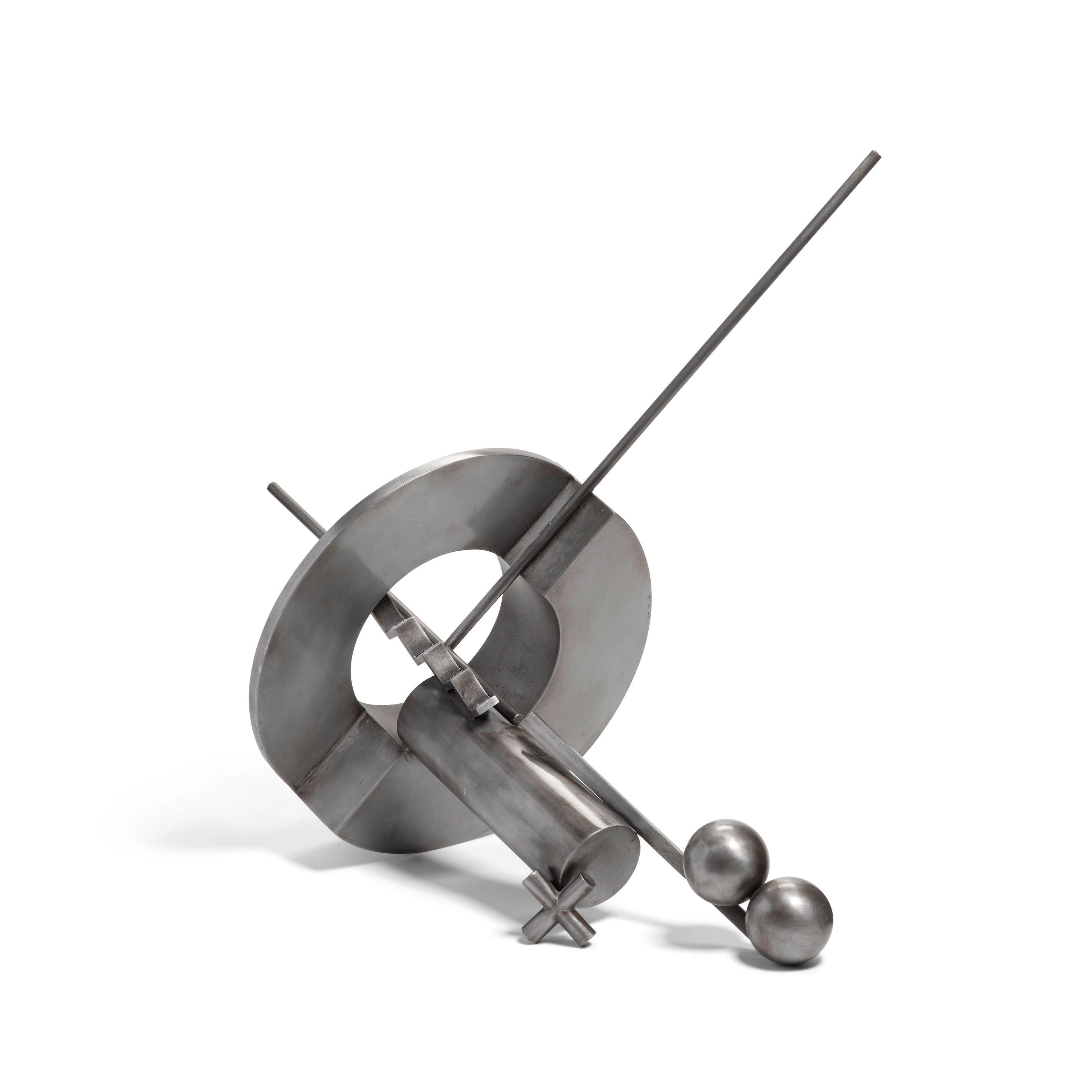 Fletcher Benton - Donut with Balls and X, 2003