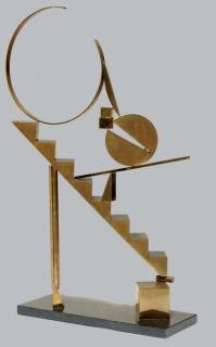 Fletcher Benton - Untitled (bronze watercolor #60)