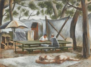 Fletcher Martin - Chess Game