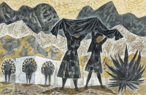 Fletcher Martin - Mourners, Mexico