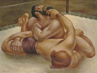 Fletcher Martin - The Wrestlers