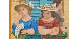 Fletcher Martin - Three on a Balcony