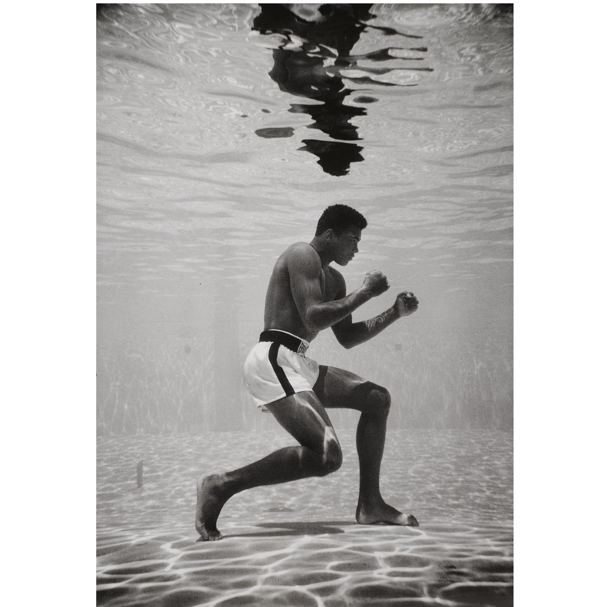 Flip Schulke - Muhammad Ali Training Underwater, Miami, 1961