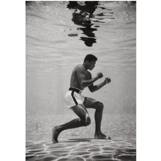Flip Schulke - Muhammad Ali Training Underwater, Miami, 1961