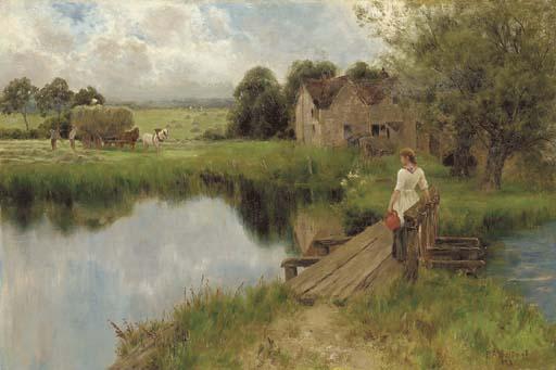 Florence A. Saltmer - By the millpond