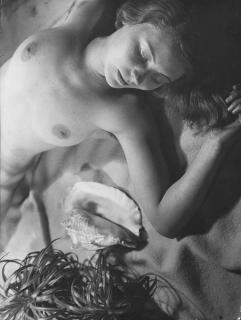 Florence Henri - Figure Composition (Reclining woman with shell)