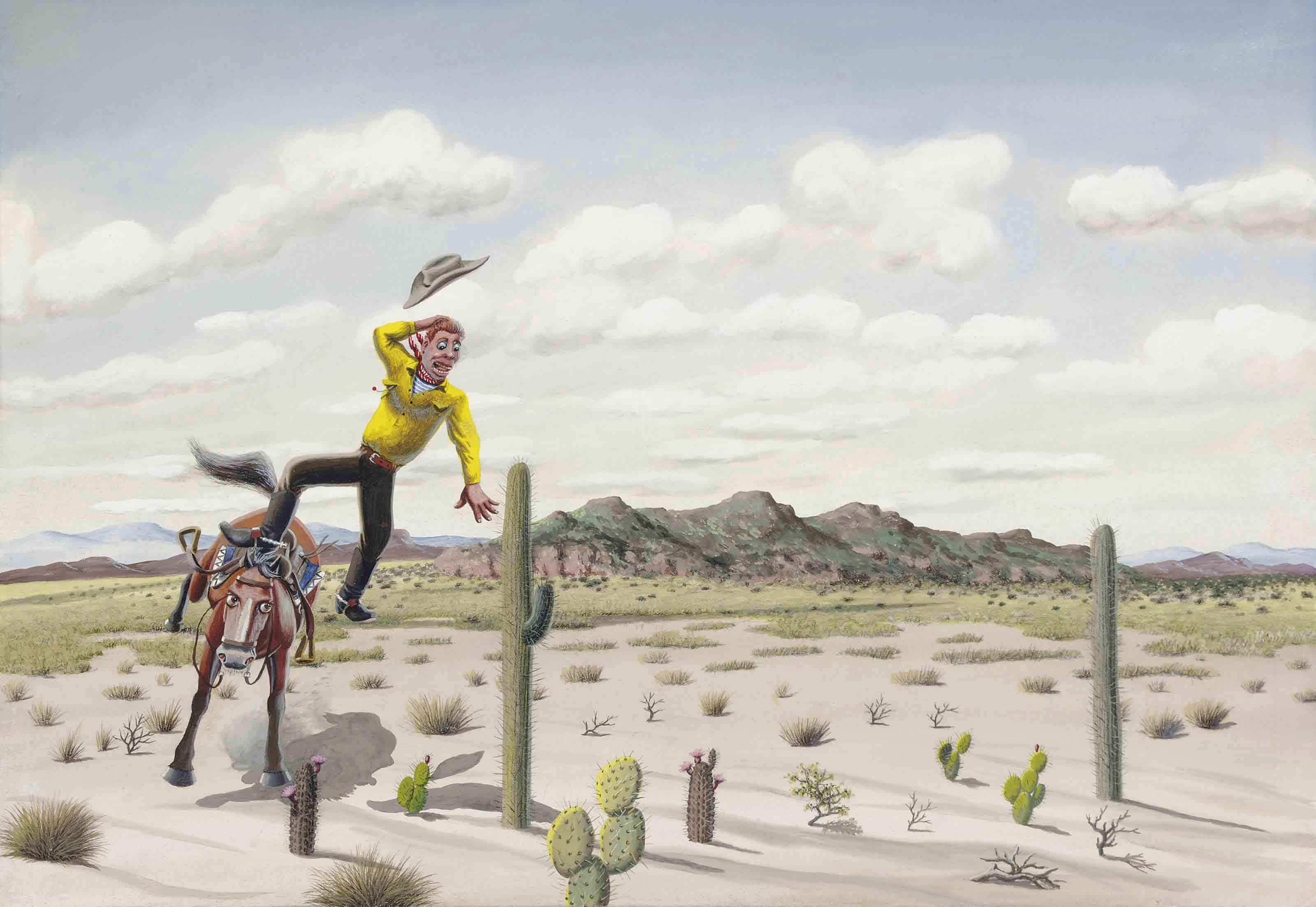 Florencio Molina Campos - Cowboy en problemas