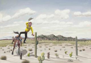 Florencio Molina Campos - Cowboy en problemas