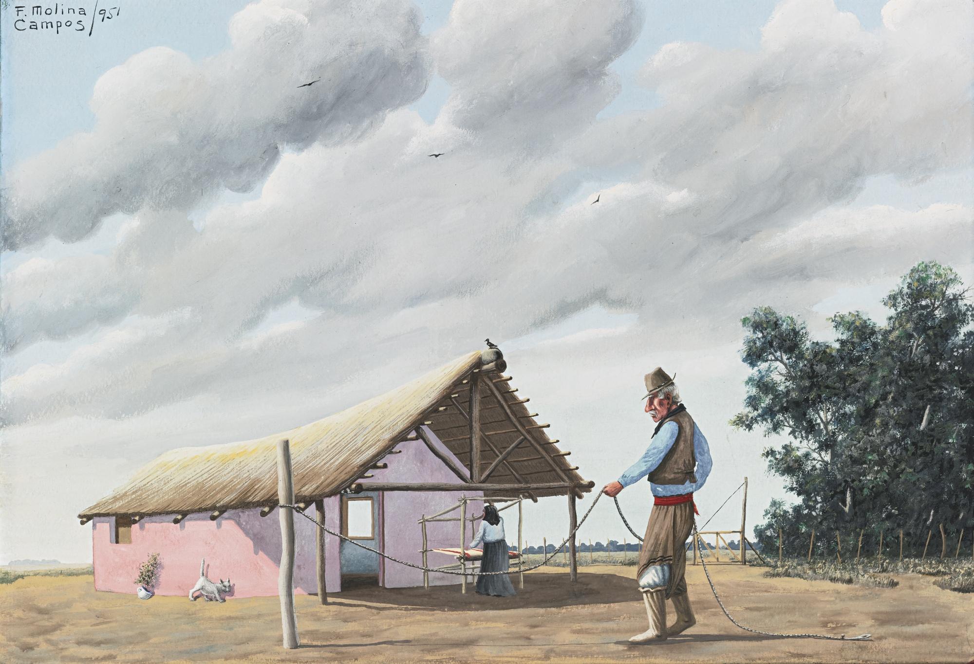 Florencio Molina Campos - El Trenzador