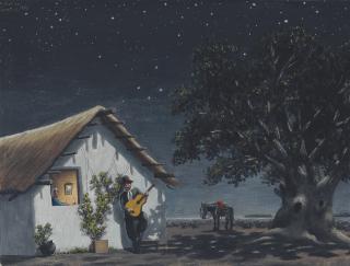 Florencio Molina Campos - La serenata  (also known as \'Bajo la cruz del sud\')