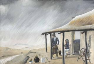 Florencio Molina Campos - ¡Se viene el agua!