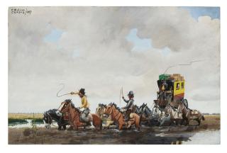 Florencio Molina Campos - Untitled (The Mail Coach)