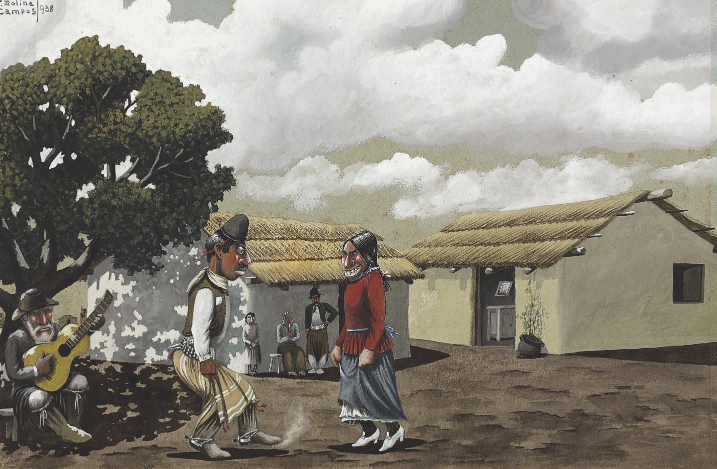 Florencio Molina Campos - Untitled