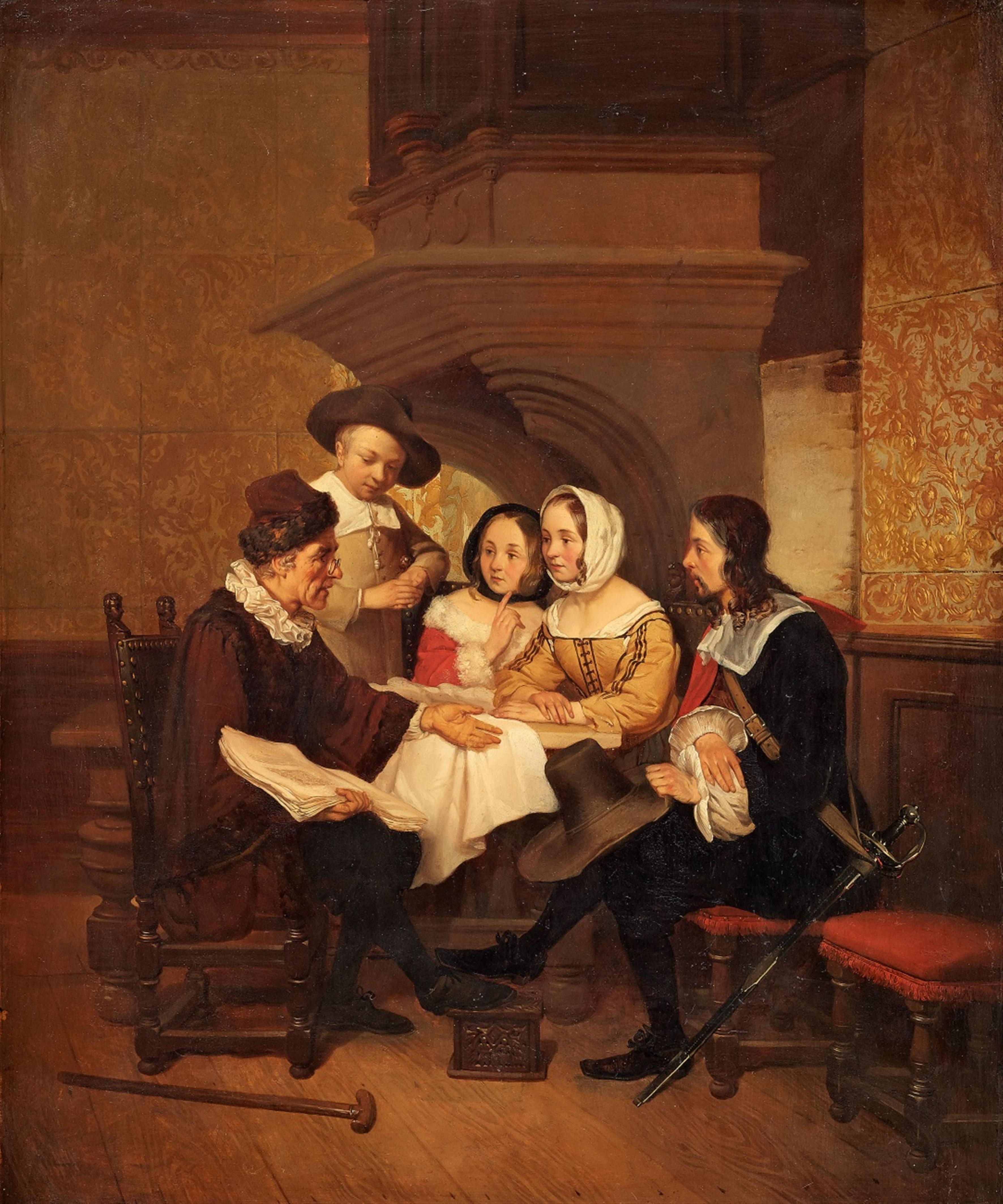 Der Vortrag des Gelehrten by Florent Willems Art.Salon