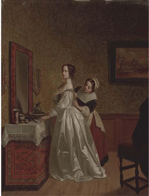 Florent Willems - Getting dressed in the boudoir