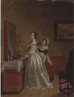 Florent Willems - Getting dressed in the boudoir