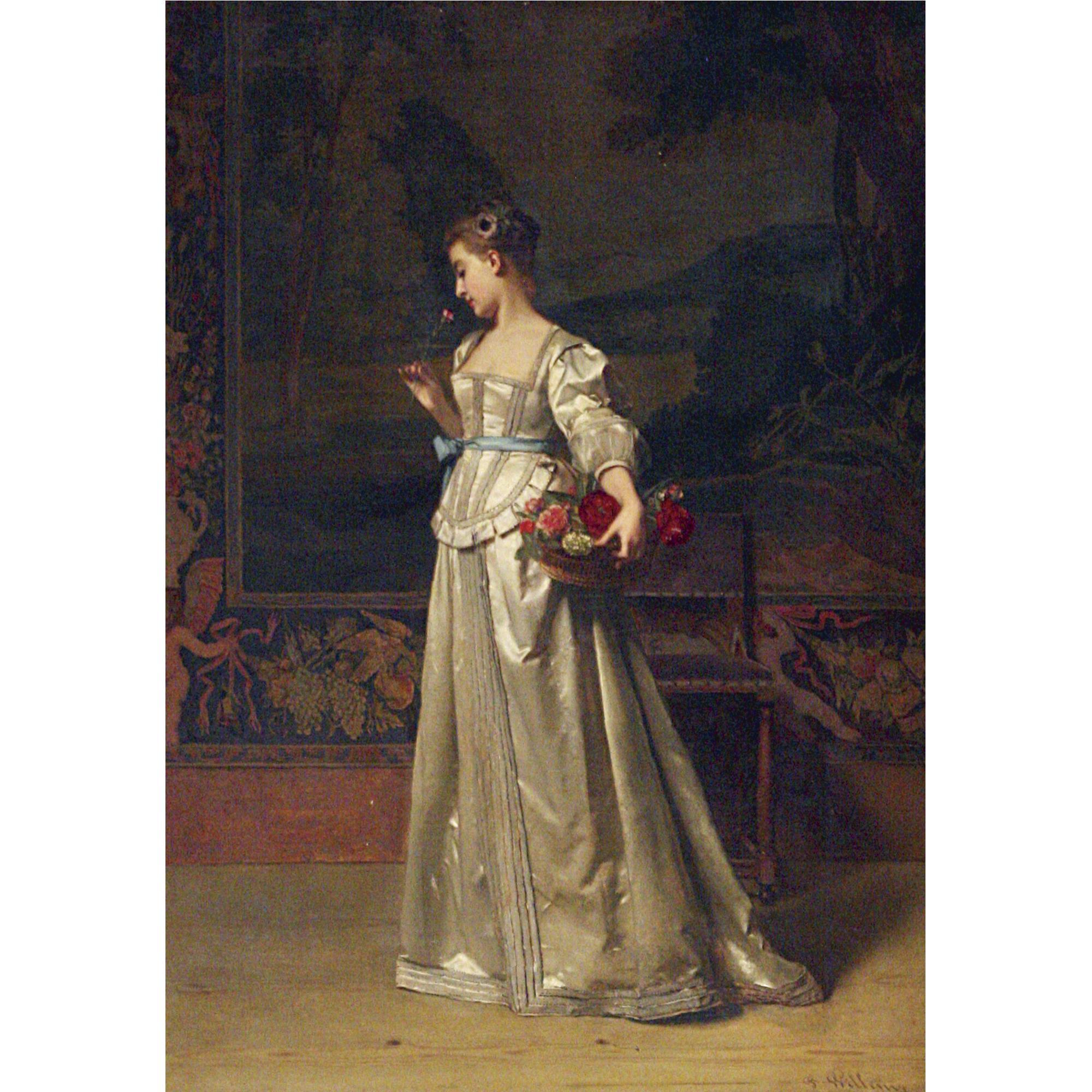 Florent Willems - The Rose Basket