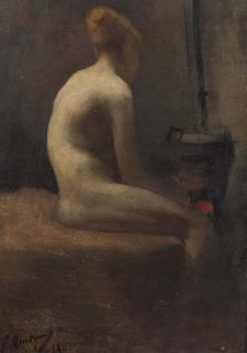 Floris Arntzenius - A seated nude