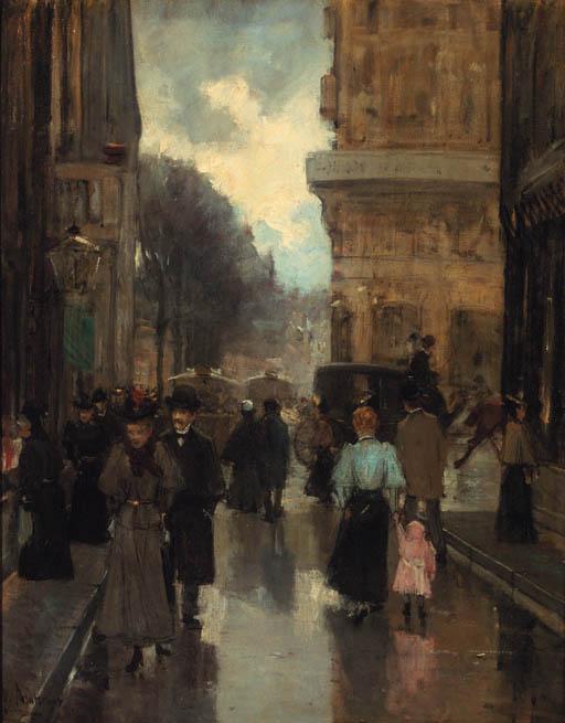 Floris Arntzenius - De Spuistraat met gezicht naar het Plein, The Hague