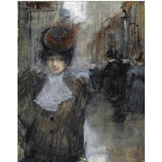Floris Arntzenius - Dutch A Lady In The Spuistraat, The Hague