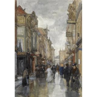 Floris Arntzenius - Dutch A View Of The Spuistraat, The Hague