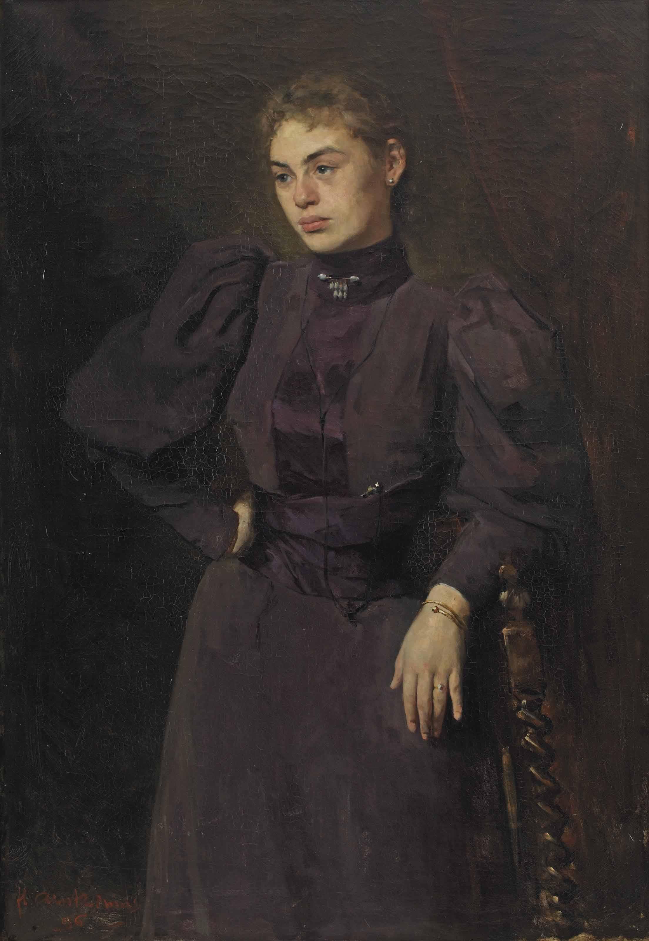 Floris Arntzenius - Portrait of Frederika Wilhelmina van Wulfften Palthe-Broese van Groenou (1875-1960)