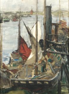 Floris Arntzenius - Sailing Boats In A Harbour