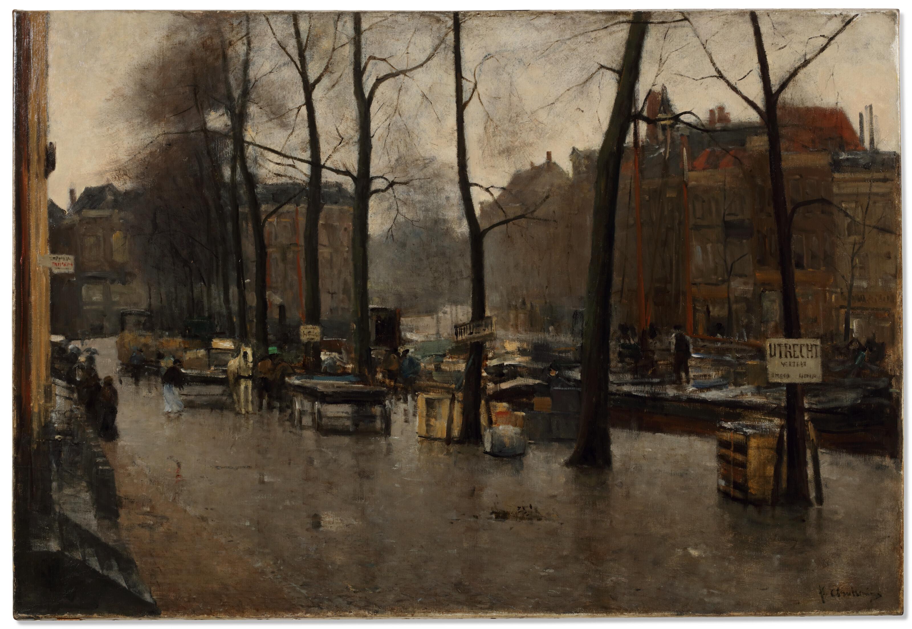 Floris Arntzenius - The Veerkade on a rainy day, The Hague