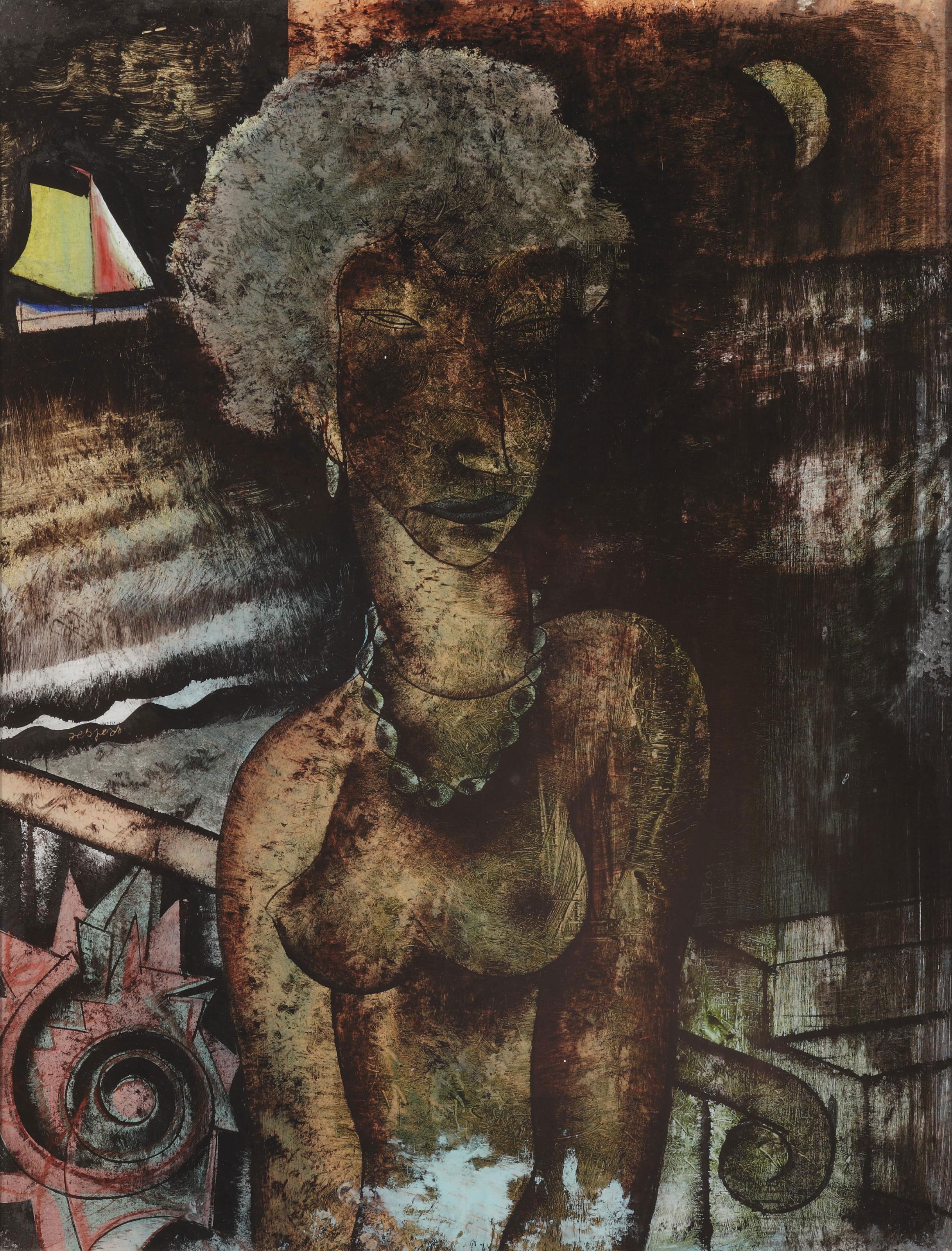 Floris Jespers - Woman on a balcony