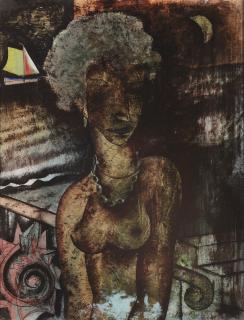 Floris Jespers - Woman on a balcony