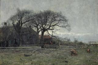 Floris Verster - A farm with pigs