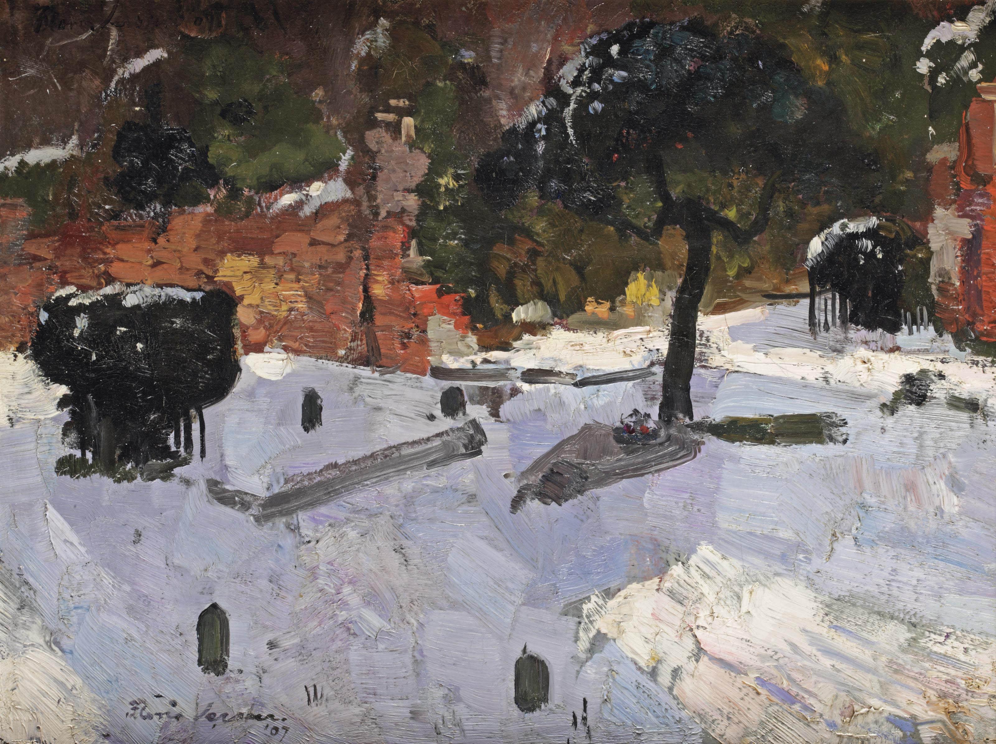 Floris Verster - Kerkhof te Warmond