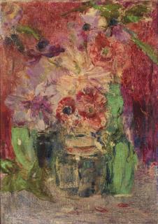 Floris Verster - Poppies In A Ginger Jar