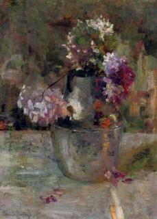 Floris Verster - Purple Hortensia in a vase