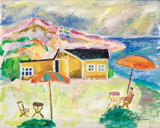 Folke Andréasson - Motiv från Styrsö-Tången