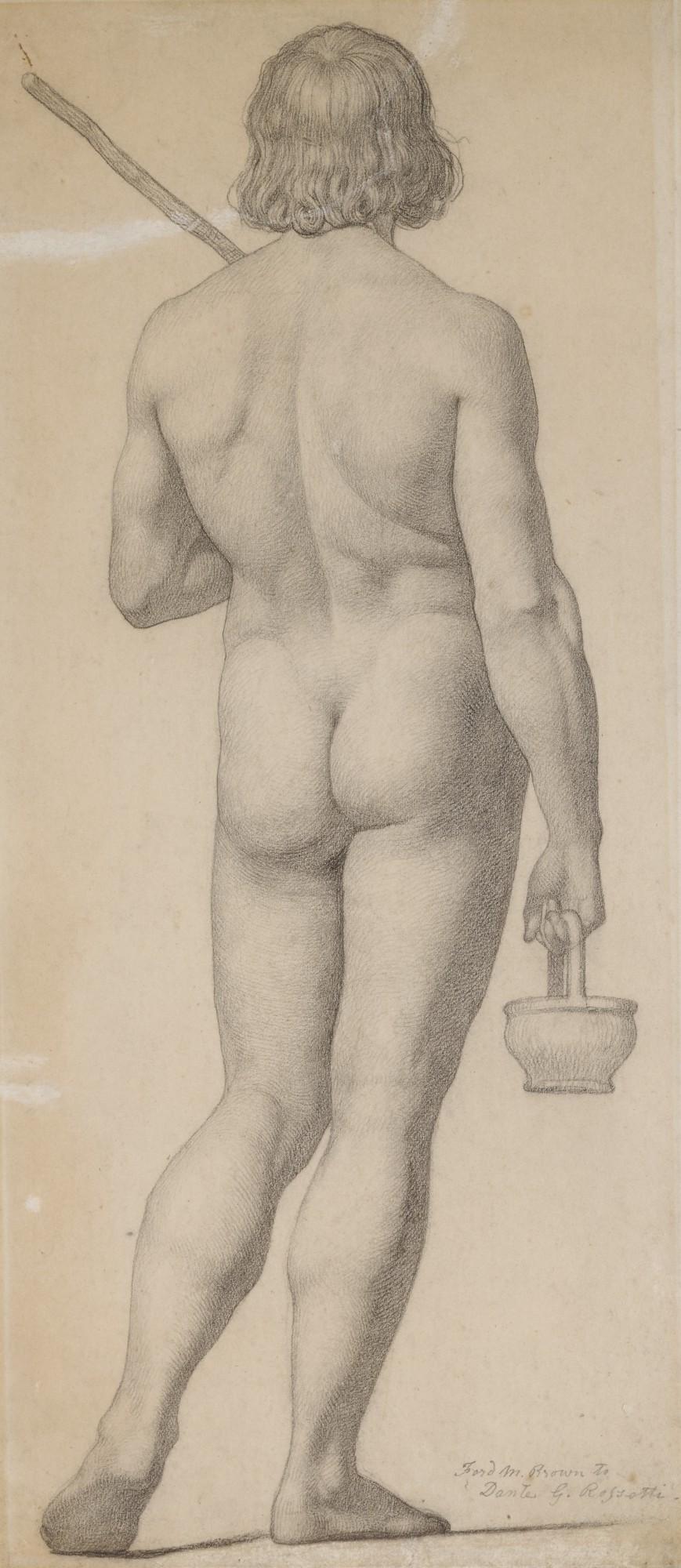 Ford Madox Brown - Standing Nude Seen From Behind