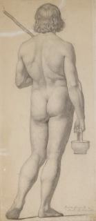Ford Madox Brown - Standing Nude Seen From Behind