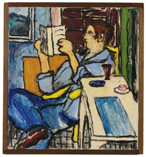 Forrest Bess - Reading Man (Self-Portrait)