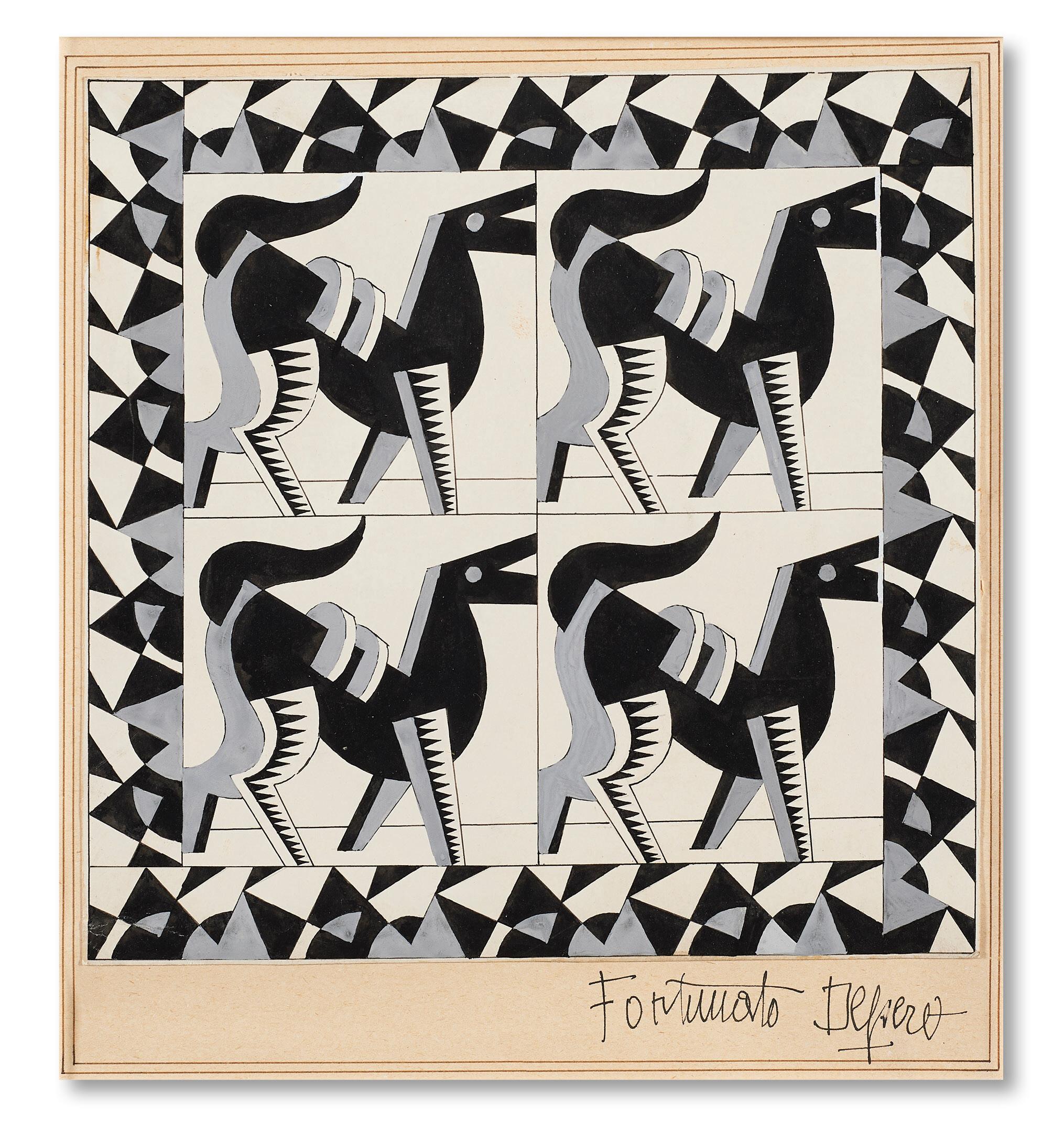 Fortunato Depero - Cavalli fiammanti