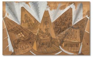 Fortunato Depero - Cinque raggi del giorno