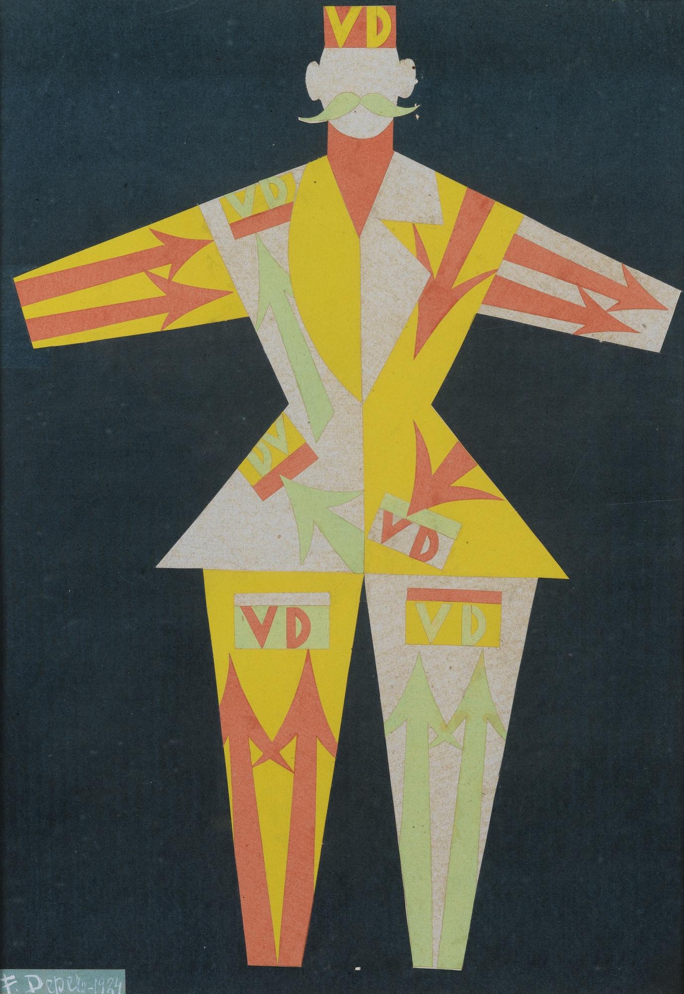 Fortunato Depero - Costume Per Verzocchi (Vestito Futurista)