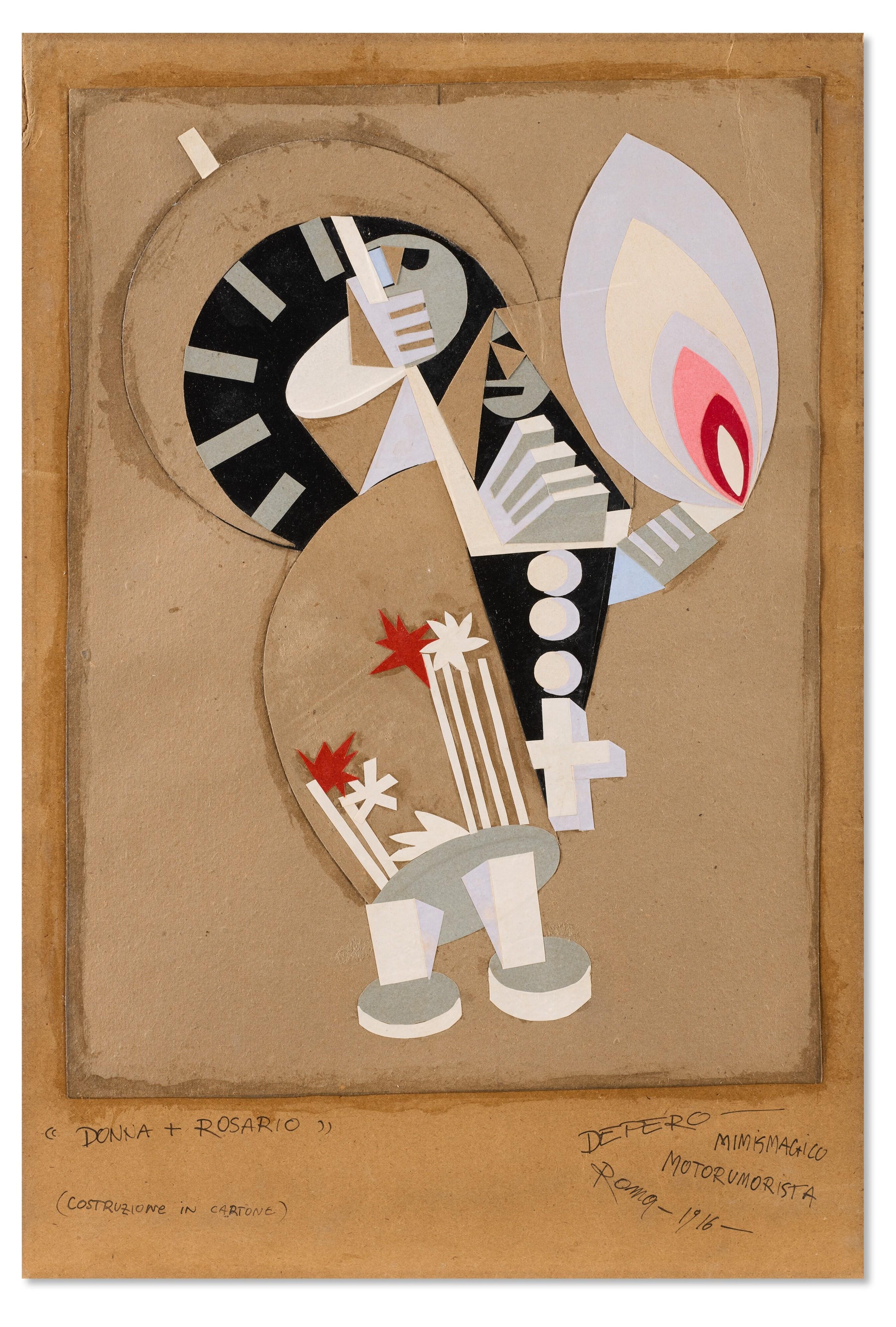 Fortunato Depero - Donna + rosario