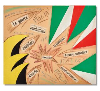 Fortunato Depero - Guerra! Italia! (opera interventista)