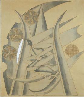 Fortunato Depero - Lo sciatore