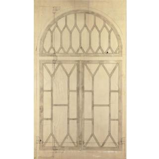 Fortunato Depero - Progetto Per La Porta Vetrata Della Sala Consigliare Provinciale Di Trento