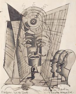 Fortunato Depero - Schizzo per copertina