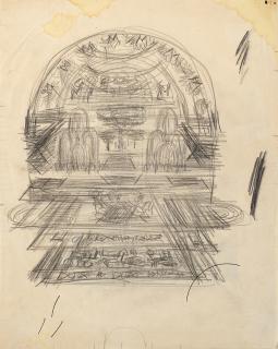 Fortunato Depero - Sette studi per la Sala Depero - Sala del Consiglio Provinciale di Trento