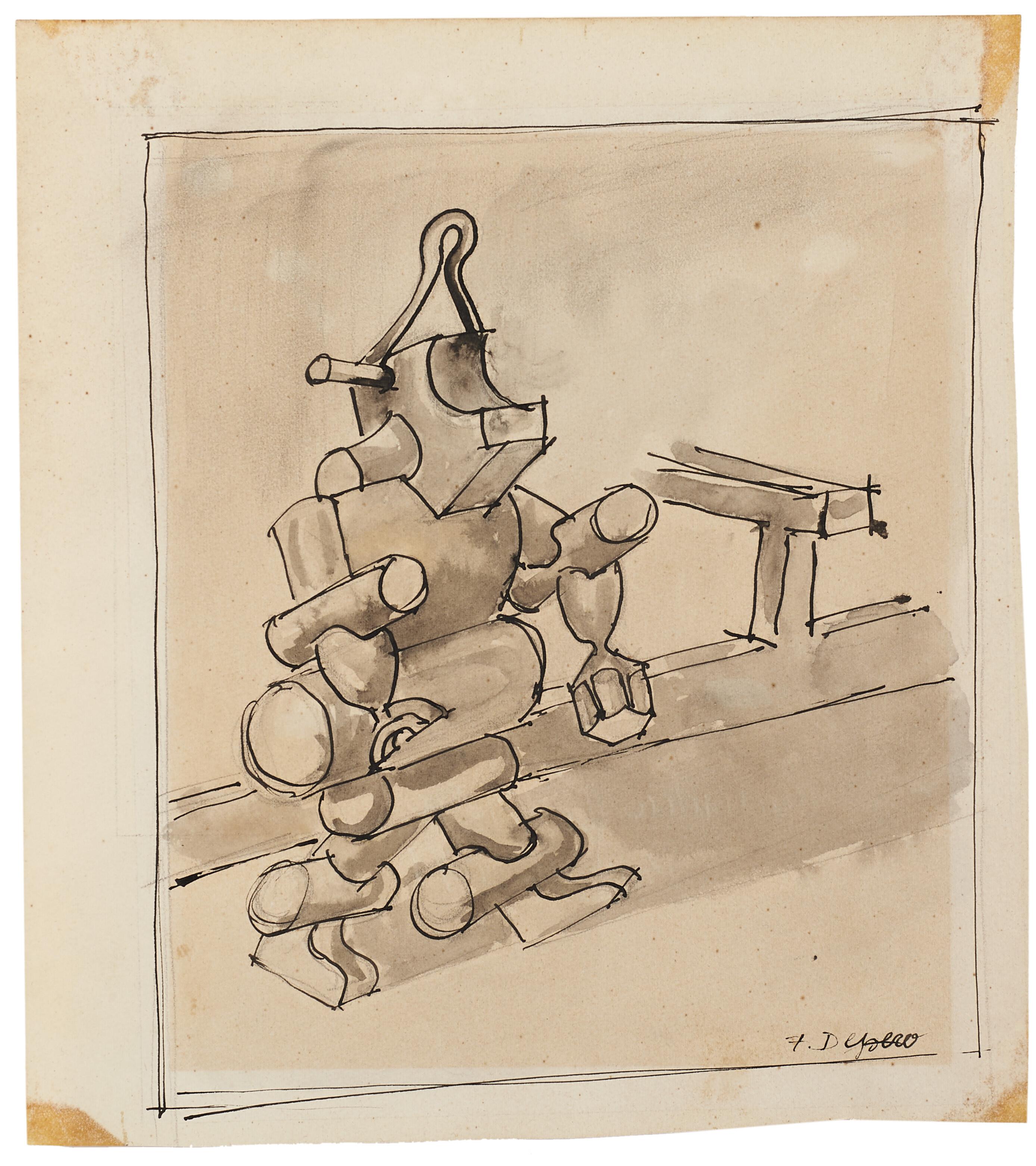 Fortunato Depero - Uomo macchina