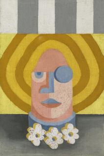 Fortunato Depero - Volto Di Donna + Fiori (Portrait Of A Lady + Flowers)
