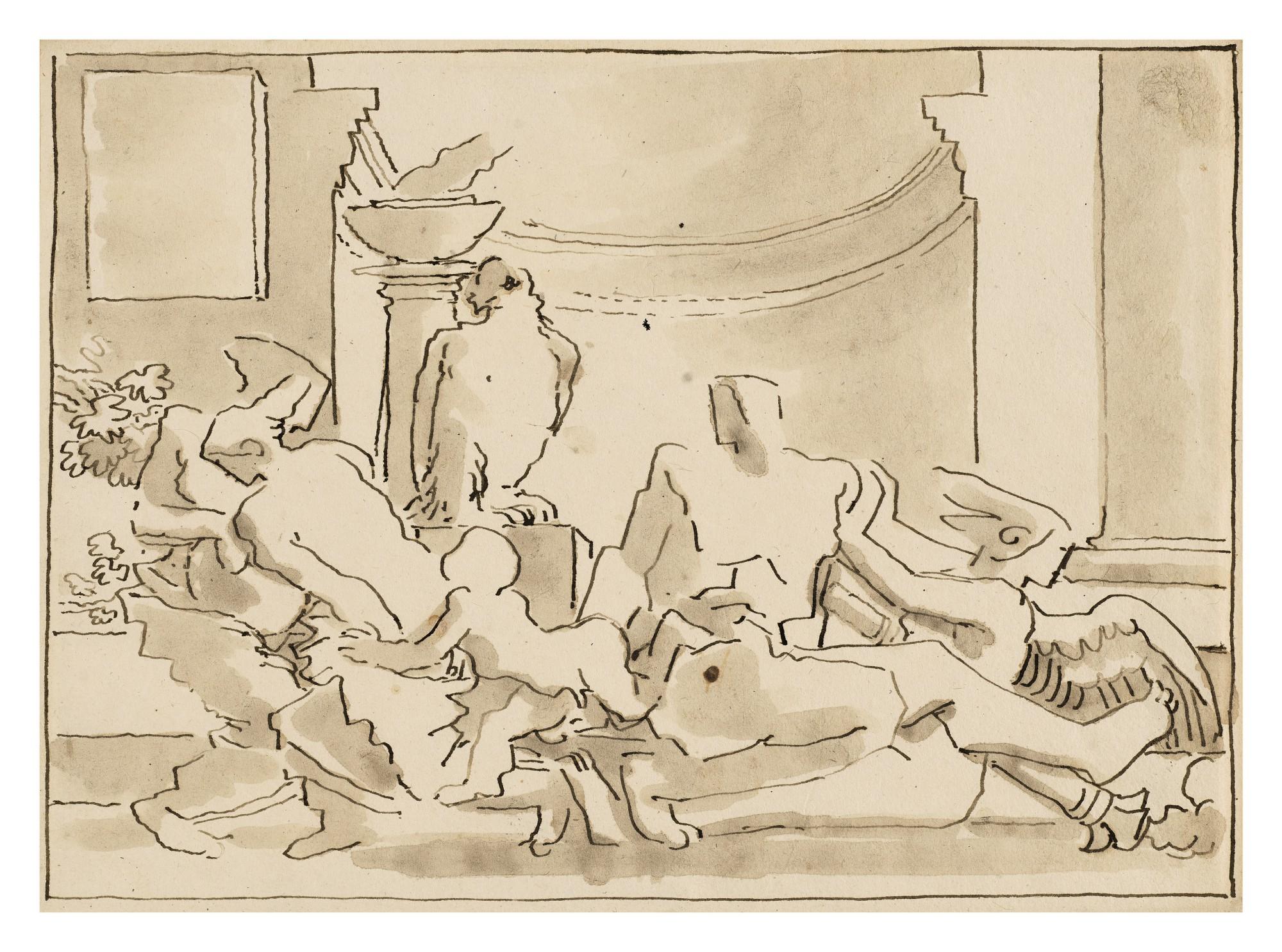 Fortunato Duranti - The Birth of Bacchus from the Thigh of Jupiter